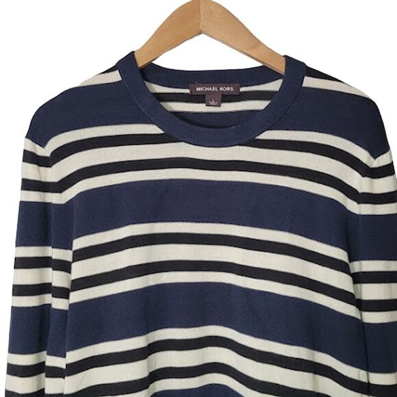 Michael Kors- Striped Men's Sweater- size Large - Picture 3 of 10